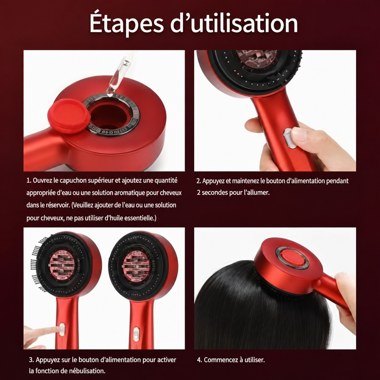 Brosse Magique Anti-Chute Cheveux