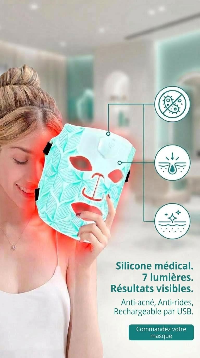 Masque LED 7 Couleurs