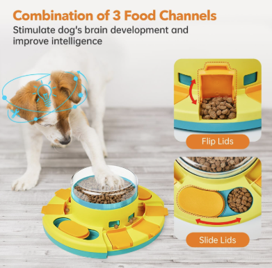 Mangeoire Puzzle pour Chiens Heureux